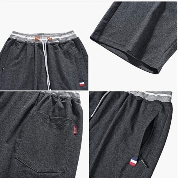 Casual Athletic Running with Zipper Pockets/Elastic Waist Drawstring 3XL - Picture 5 of 7